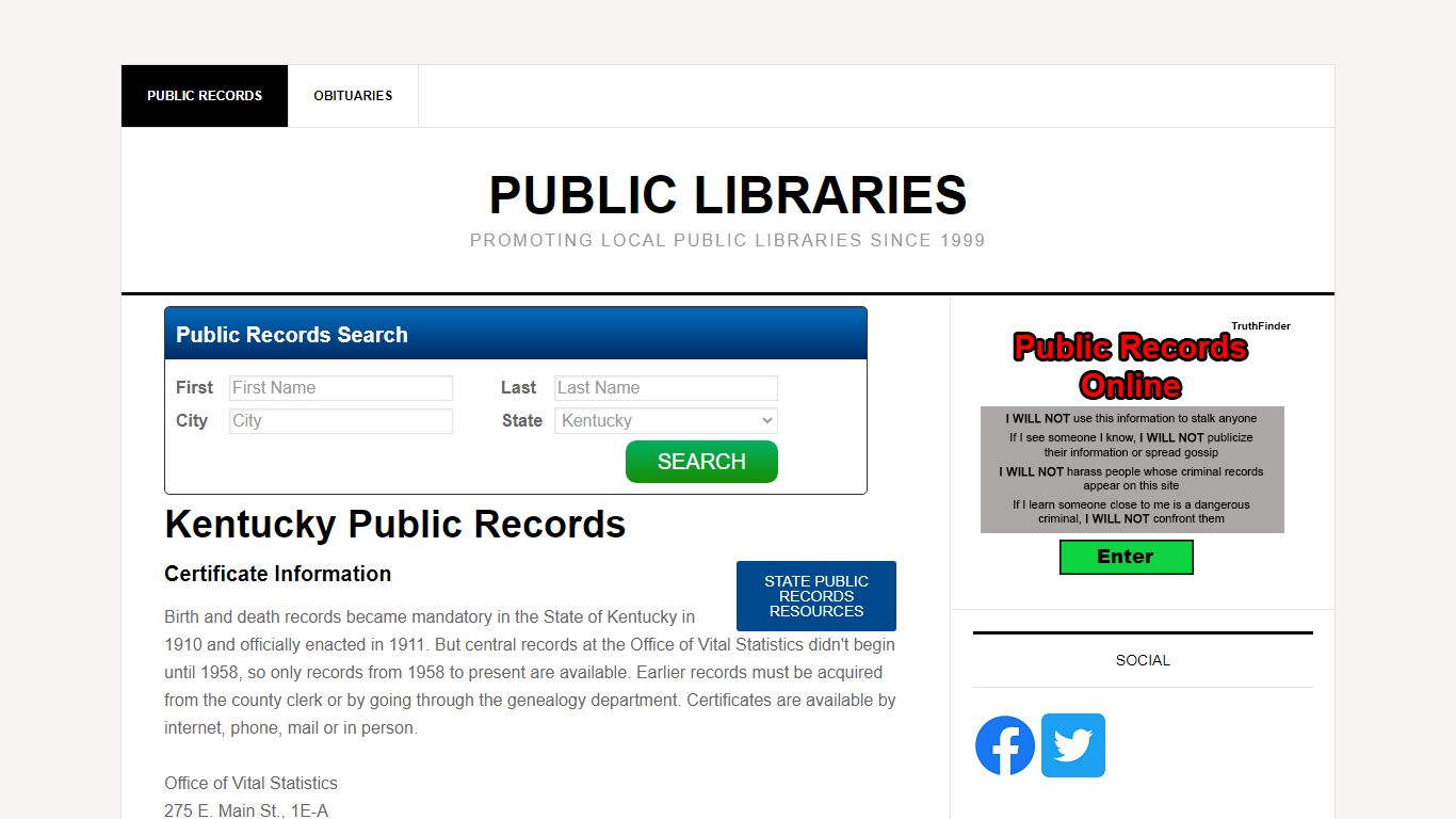 Kentucky Public Records